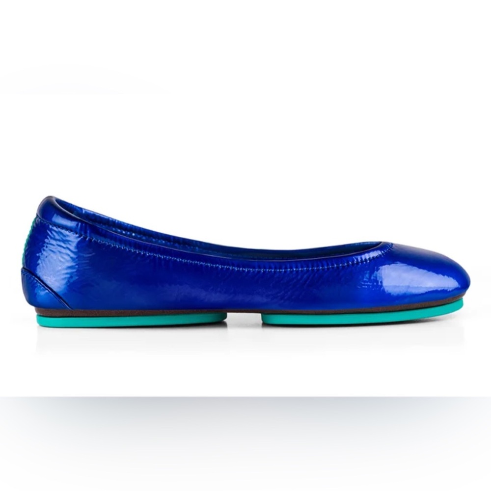 Tieks Sapphire Blue Italian Leather shoes - Picture 4 of 5
